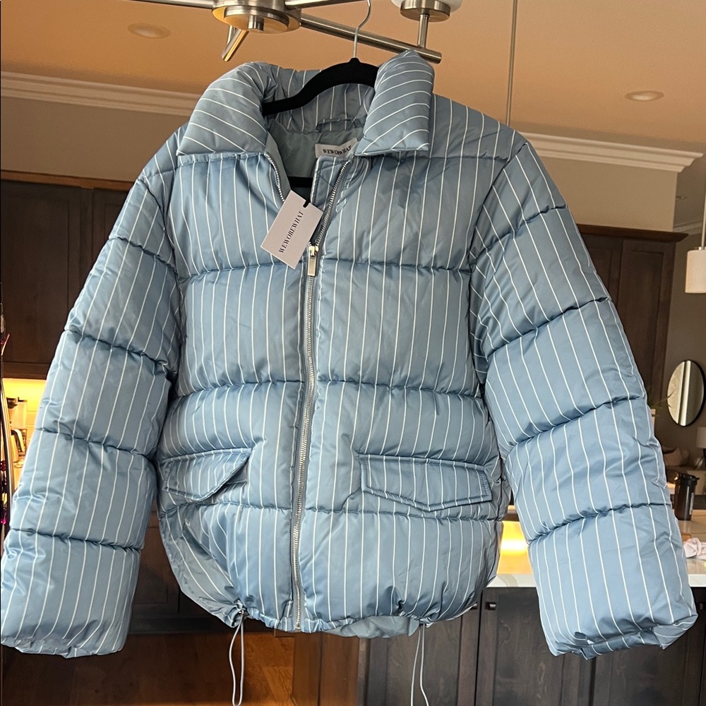WEWOREWHAT collar puffer jacket